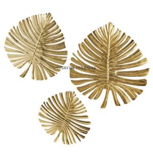 Le plus demandé de haute qualité plaqué or de qualité supérieure en métal fait de feuilles Designer Wall Art Home Decorative Accents Supplies - Product Image 1