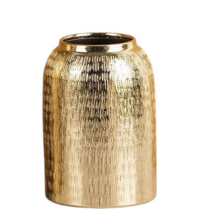 Vase à fleurs de table au design classique Pot à fleurs en métal doré de haute qualité pour les mariages et la décoration intérieure Accent au prix le moins cher - Product Image 2