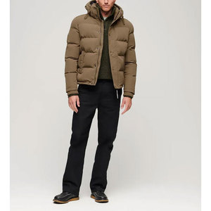 Chaquetas de Invierno Acolchadas para Hombre con Logotipo Personalizado al por Mayor, con Cremallera, Transpirables, Tallas Grandes y Diseño Estampado - Product Image 5
