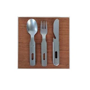 Cubiertos rústicos plateados de acero inoxidable para uso en restaurantes Juego de cubiertos de nuevo diseño de acero inoxidable real - Product Image 1