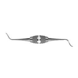 Raspador Dental de Doble Extremo Hu-Friedy Nevi Posterior con # 8 ResinEight - Herramienta Manual/Mecánica de Acero y Plástico con Ocho Puntas - Product Image 1