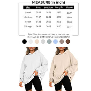 Sudaderas con capucha de lana de gran tamaño para mujer, Jersey informal de manga larga, ropa ligera suelta para Otoño e Invierno - Product Image 6