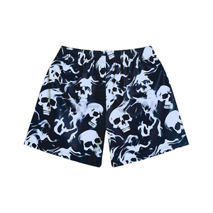 100% polyester été Sublimation Stretch Dtg impression Polyester 5 pouces entrejambe hommes basket-ball logo personnalisé maille Shorts - Product Image 5