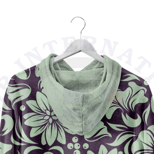 Sudaderas con capucha de algodón 100% de peso pesado para hombre, suéter con hombros caídos, ropa de calle, diamantes de imitación digitales para invierno, teñido liso - Product Image 4