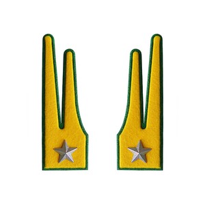 Shoulder pieces Italy with silver-colored star insert High Merchant Navy Chief Merchant Navy Chief Uniform Soft Shoulder Epaulet - Product Image 1