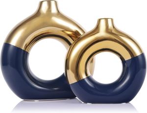 Vases à fleurs pour la maison Vases blancs pour la décoration Décor de style minimalisme nordique pour pièce centrale de mariage - Product Image 4