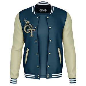 Chaquetas Varsity Unisex Personalizadas OEM, Cuello Alto de Lona, Resistentes al Viento, Color y Logotipo Personalizados, Alta Calidad, Invierno - Product Image 1