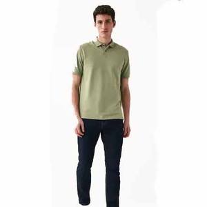 2025 alta calidad nueva llegada verano para camisa de hombre de manga corta de ajuste Regular cuello vuelto camisa de Golf de punto de secado rápido - Product Image 6