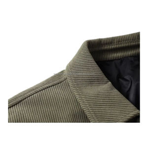 Dernière veste matelassée décontractée pour homme en velours côtelé, personnalisée, de haute qualité, respirante, chaude, pour l'hiver, doublure matelassée, coupe ample sur le devant - Product Image 6