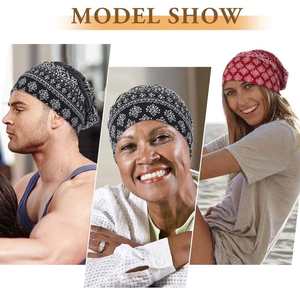Bonnet unisexe personnalisable à motifs, doux, extensible, léger, respirant, pour un usage quotidien, décontracté, pour les fêtes, couvre-chef confortable - Product Image 3