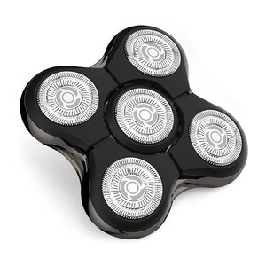 Tête de rasoir de rechange pour rasoirs électriques rotatifs, cinq lames, double lame, lavable, pour le visage, compatible - Product Image 1