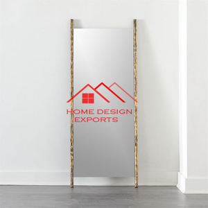 Espejo de pie moderno hecho a mano con marco de metal para el hogar, dormitorio y baño - Product Image 2