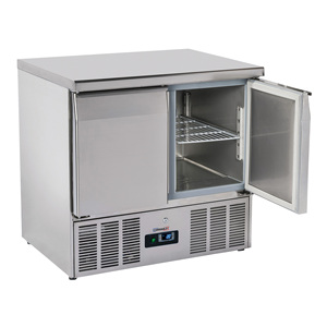 Congelador y Refrigerador de Exhibición GN 1/1 Saladette con 2 Puertas - Product Image 1