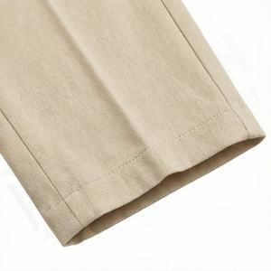 Pantalons décontractés pour hommes de style streetwear, extensibles, super flexibles, taille ajustée, coupe slim, devant plat, chino fuselé, pantalon habillé, vêtements de mode durables - Product Image 6