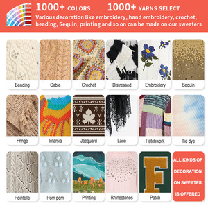 Pull en coton personnalisé OEM ODM pour hommes, tricots, jacquard, fabricant de pulls, pull en tricot à manches longues et col rond, pour hommes - Product Image 5