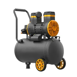 40L Tank Capacity Four Pole 1400 rpm Silent Dual Air Outlets Motor Industrial Oil Free Air Compressor for Pneumatic Tools