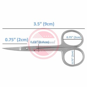 Tijeras para cutículas de manicura hechas a mano hechas a medida Tijeras de hoja curva de punta fina - Product Image 5