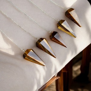 คริสตัลรูปเสือโคร่งลูกตุ้มคริสตัลเลื่อนลอยทรงกรวย - Product Image 1