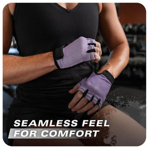 Gants d'haltérophilie robustes avec poignée antidérapante et rembourrage durable pour les entraînements de gymnastique - Product Image 3