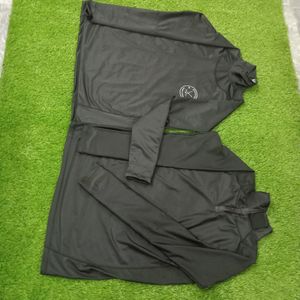 Maillot intérieur de football américain de qualité supérieure 100 % polyester respirant résistant aux coupures col montant manches longues compression sport - Product Image 1