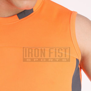 เสื้อกล้ามออกกำลังกายผู้ชายแบบสบายๆ ระบายอากาศได้ดี ซับเหงื่อ ผลิตจากผ้าสแปนเด็กซ์/โพลีเอสเตอร์ น้ำหนัก 180 กรัม เหมาะสำหรับกิจกรรมกลางแจ้ง ขายส่ง - Product Image 6