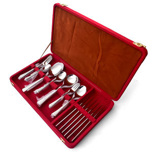 Handmade Customized Color Stainless Steel Spoon <b>Set</b> Cutlery for Giveaways Wholesale Plain glory design 11 GAG 40 pcs - Product Image 5