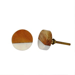 Poignée de porte en résine et bois artisanale, couleur, forme et taille personnalisées, fabriquée en Inde - Product Image 4