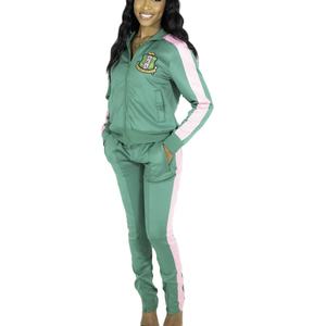 Vintage Heavyweight Knitted Winter Crop Top <b>Set</b> for Women Casual Sorority Fraternity Hoodies for University Students - Product Image 1