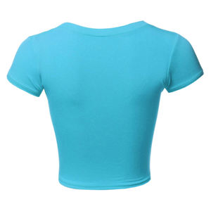 Cómoda Camiseta corta de algodón para mujer, Camiseta estampada de manga corta para verano, ropa de calle informal a la moda - Product Image 2