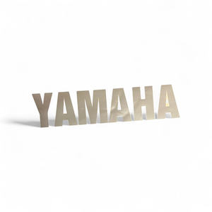 Pegatina con el Logotipo Oficial de Yamaha, Tamaño Personalizado, Color Gris Plateado, Impermeable, para Decoración de Motocicletas - Product Image 1