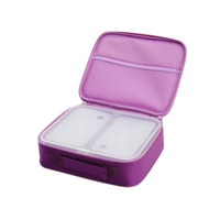 Boîte à bento double compartiment pour enfants, étanche, pour le déjeuner scolaire, conteneur portable hermétique pour la préparation des repas, collations et pâtes pour étudiants