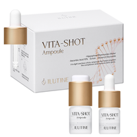 Ampoule Éclaircissante et Blanchissante à la Vitamine C Stabilisée, Glycérine et Acide Hyaluronique – Anti-Âge, Unifie le Teint, Liquide Léger