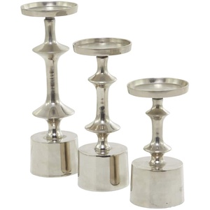 Handcrafted Polished Nickel Finish Tabletop Candle Holder for Home Decorative Christmas <b>Easter</b> Wedding and Birthday - Product Image 1