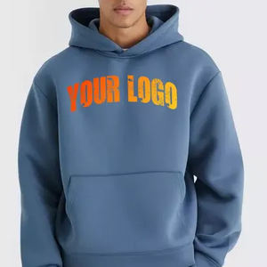 Custom Vintage Pullover Oversized <b>Hoodie</b> <b>for</b> Men Heavyweight 100% Cotton Printed Logo No <b>Strings</b> Winter <b>Hoodi</b> - Product Image 5