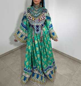 2025 MOQ bajo fabricante profesional transpirable ropa afgana vestidos Kuchi Tribal étnico afgano vestido tradicional para mujeres - Product Image 3