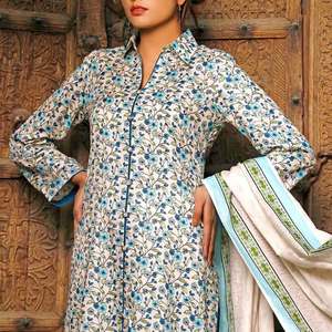 Traje de 3 piezas sin coser VS Signature Printed Lawn Vol 1 - 204 A - Product Image 1