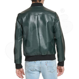Nouvelle arrivée de blouson aviateur coupe-vent réversible de style vintage en cuir véritable pour hommes dans des couleurs personnalisées - Product Image 4