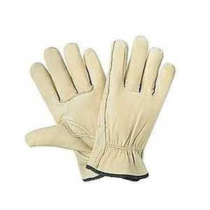 Guantes de trabajo de cuero de doble costura Guantes de cuero resistentes a perforaciones Nuevo diseño para guantes protectores de seguridad en el trabajo - Product Image 4