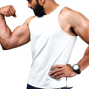 2024 hommes décontracté blanc 100% coton Gym entraînement débardeur Sports de plein air Fitness course débardeurs pour les bodybuilders - Product Image 2