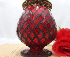 Juego de Portavelas Votivas Modernas de Metal SHMILMH, 4 Portavelas de Cristal con Diseño de Hojas de Arce para Halloween y Acción de Gracias - Product Image 1