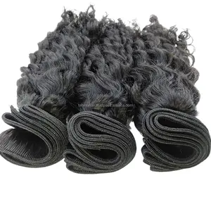 wholesale virgin indonesian human hair weft hair curly and quality 100% human hair original natural with proseced natural