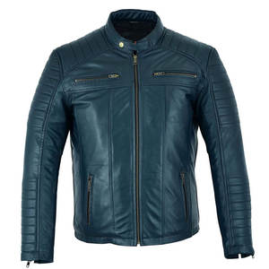 Chaqueta de Cuero Genuino para Hombre, Estilo Urbano, Chaqueta de Cuero Personalizada de Alta Calidad para Hombre, Venta al Por Mayor - Product Image 1