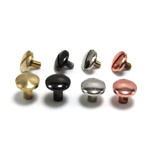 Vis Chicago et rivets en laiton plaqué coloré de 10 mm pour cuir - Product Image 1
