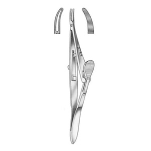 Venta al por mayor de acero inoxidable personalizado Kalt-Arruga Micro portaagujas 14cm producto de alta calidad portaagujas oftálmicos instrumentos - Product Image 1