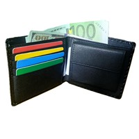 Dompet uang logam serat karbon pria, ukuran besar RFID mewah dompet uang tunai desainer penghalang RFID kulit PU bermerek