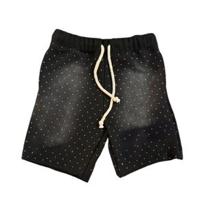 Nuevos shorts para hombre con lavado ácido, shorts personalizados 100% algodón French Terry, lisos, de tela gruesa, con pedrería, a precio económico. - Product Image 5