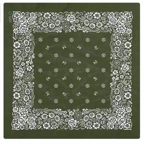 Bandana foulard personnalisé en coton recyclé 100% doux, teint à la main, motif paisley, pour cheveux, tête, foulard - Product Image 3
