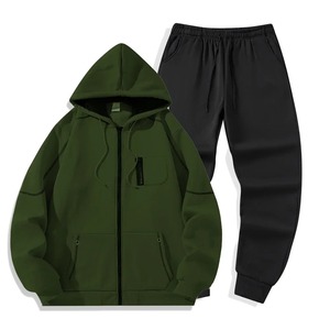 ชุดกีฬาสำหรับผู้ชายชุดวอร์มใส่วิ่งใส่ลำลองปรับได้ระบายอากาศได้ดีดีไซน์ใหม่สำหรับฤดูหนาว - Product Image 2