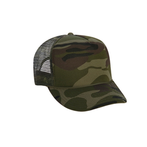 หมวกลายพรางสำหรับคนขับรถบรรทุกหมวกกีฬา5แผงด้านหลังเป็นตาข่ายปีกโค้งเหมาะสำหรับการล่าสัตว์กลางแจ้งทำงาน - Product Image 1