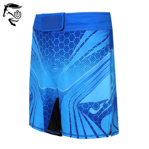 Pantalones cortos MMA con impresión de logotipo personalizado de alta calidad, ropa deportiva profesional de poliéster, servicio OEM al por mayor para artes marciales y boxeo - Product Image 2